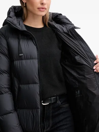 Bomboogie Geneva Hooded Padded Coat In Black