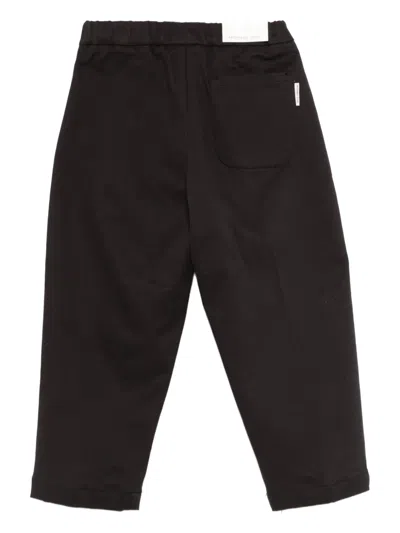 Michael Coal Panelled Trousers In Black