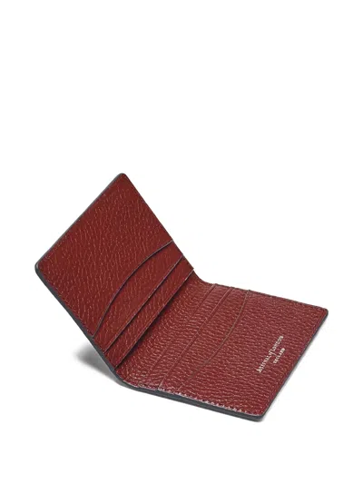Aspinal Of London Bi-fold Card Holder In Burgundy