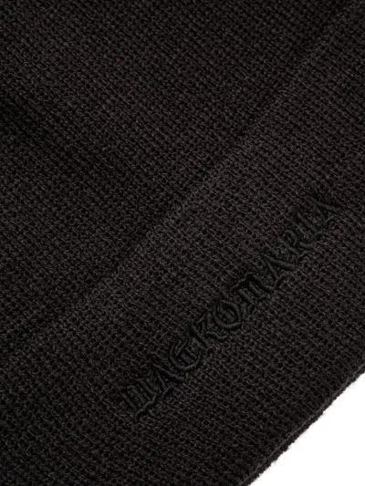 Wacko Maria Logo-embroidered Beanie Hat In Black