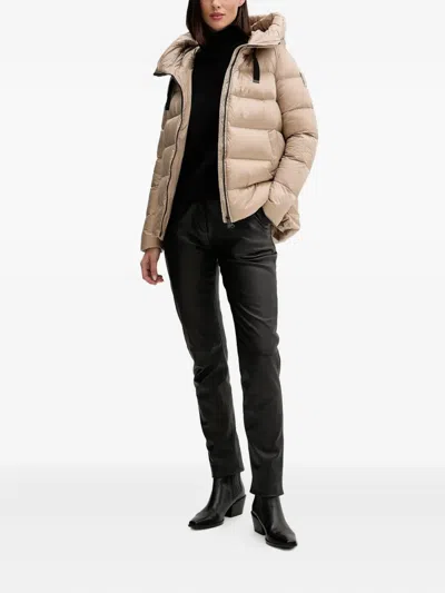 Bomboogie Rome Hooded Padded Jacket In Neutral