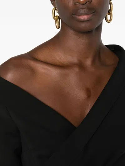 Giuseppe Di Morabito Draped Asymmetric Jacket In Black