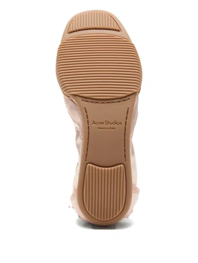 Acne Studios Women Satin Lace-up Shoes In Pink