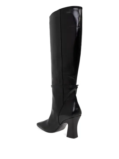 Nodaleto Nodstalgia Scarlett Leather Knee-high Boots In Black