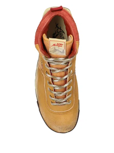 Autry Alga Mid Worn-out Effect Suede Sneakers Shoes In Multi