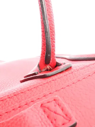 Pre-owned Celine Leather Tote Bag In Red