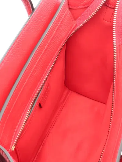 Pre-owned Celine Leather Tote Bag In Red