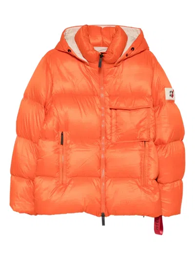 After Label Katalla Hooded Coat In Orange