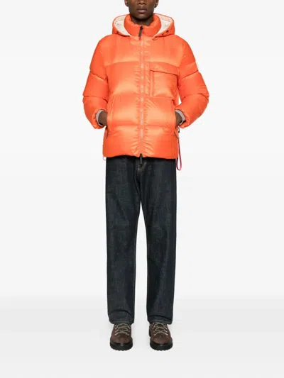 After Label Katalla Hooded Coat In Orange