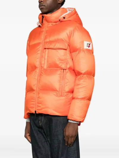 After Label Katalla Hooded Coat In Orange