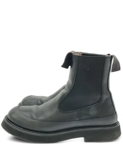 Pre-owned Celine Leather Chelsea Boots In Black