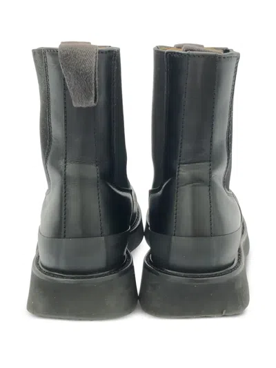 Pre-owned Celine Leather Chelsea Boots In Black