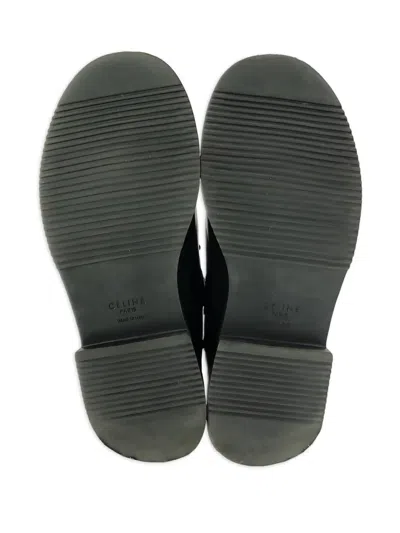 Pre-owned Celine Leather Chelsea Boots In Black