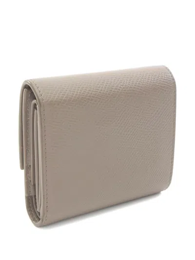 Pre-owned Celine Leather Wallet In Gray