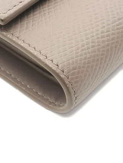 Pre-owned Celine Leather Wallet In Gray