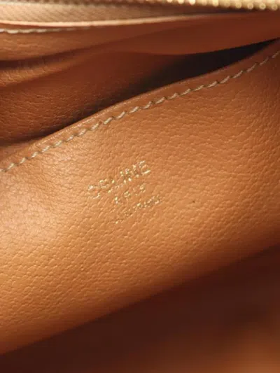 Pre-owned Celine Macadam Shoulder Bag In Brown