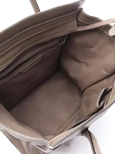 Pre-owned Celine Mini Luggage Leather Handbag In Brown