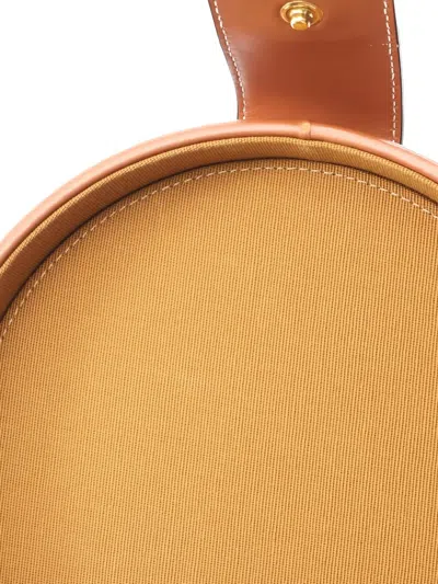 Pre-owned Celine 2010s Triomphe-pattern Shoulder Bag In Neutral