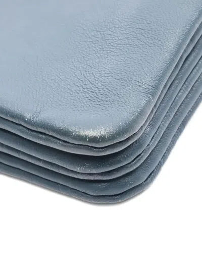 Pre-owned Celine 2000s Large Trio Shoulder Bag In Blue