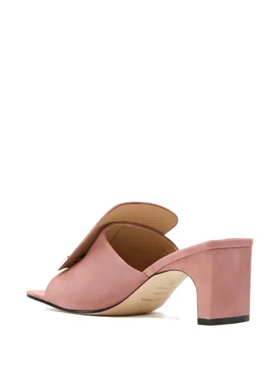 Sergio Rossi 60mm Sabot Sandals In Pink