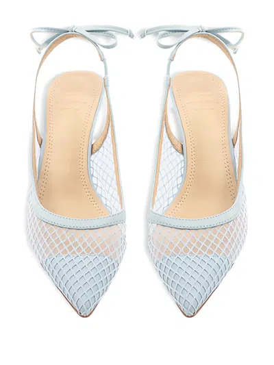 Twenty Four Haitch Net Dallas Pumps In Blue