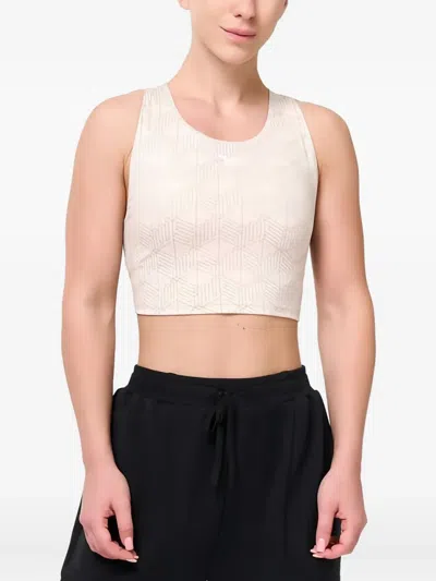 BRAMI 几何图案印花运动文胸