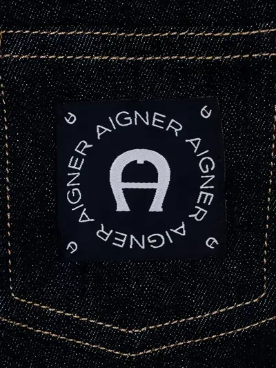 Aigner Logo-waistband Jeans In Multi