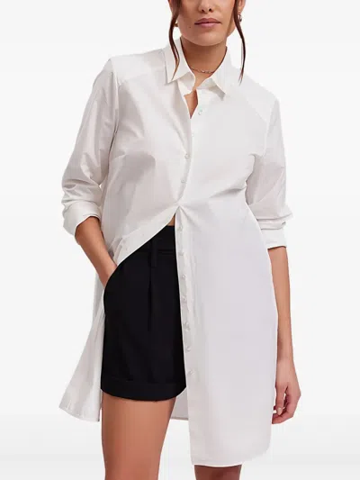 Anne Fontaine Zuave Long-sleeve Shirt In White