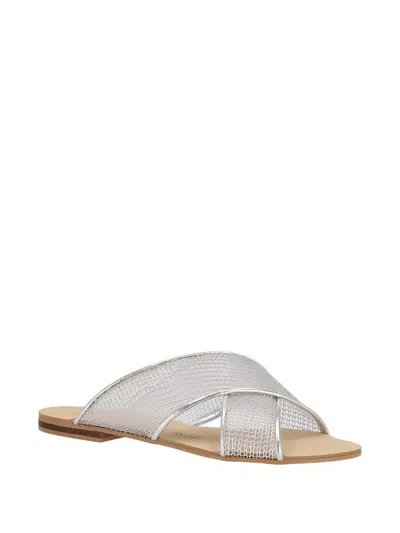 Rk Tivari Flat Sandals In Silver