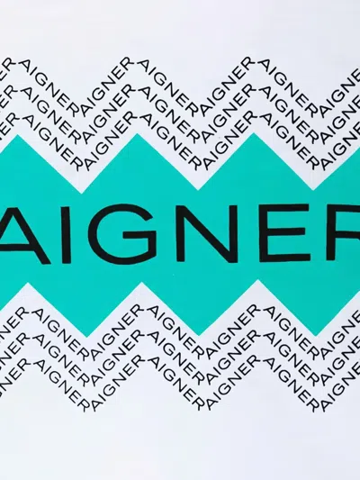 Aigner Graphic-print T-shirt In White