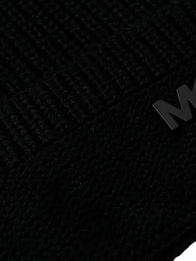 Michael Kors Logo-detail Beanie Hat In Black