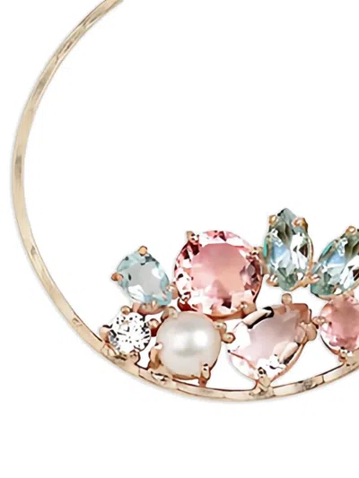 14K CANDY CABANA 多宝石耳环