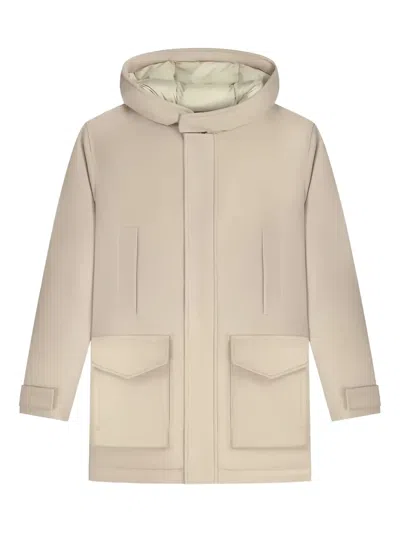 Aurélien Wintertime Hooded Parka In Neutral