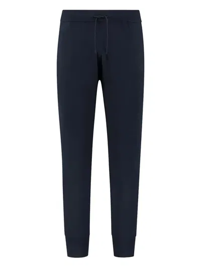 Aurélien Elasticated-waistline Track Pants In Blue