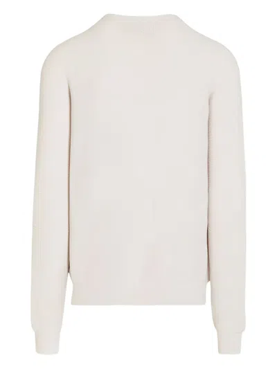 Alphatauri Textured Sweater In White