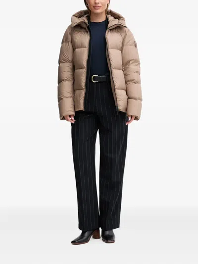 Bomboogie Helsinki Hooded Padded Jacket In Brown