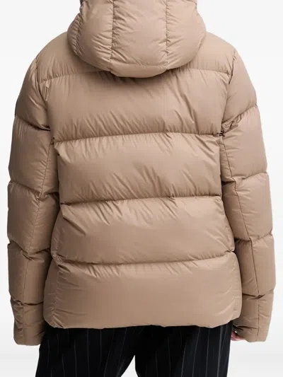 Bomboogie Helsinki Hooded Padded Jacket In Brown