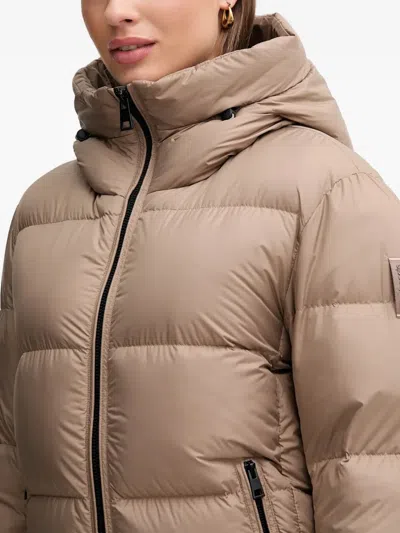 Bomboogie Helsinki Hooded Padded Jacket In Brown