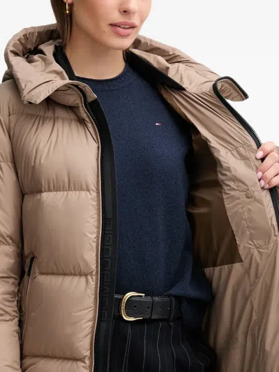 Bomboogie Helsinki Hooded Padded Jacket In Brown