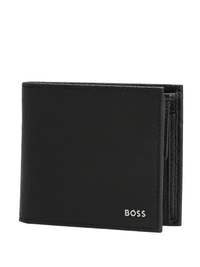 Hugo Boss Wallet And Keyring Set In Black