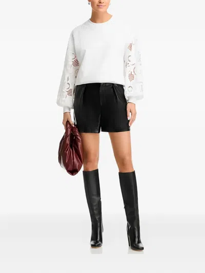 Cinq À Sept Cinq A Sept Embroidered Paisley Pullover Sweatshirt In White