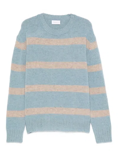 Diana Studio Striped Crew-neck Sweater In Blue