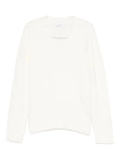 Diana Studio V-neck Sweater In White