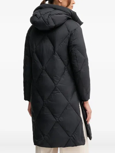 Bomboogie Hooded Quilted Jacket In Black