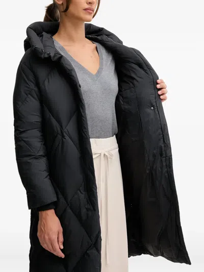 Bomboogie Hooded Quilted Jacket In Black