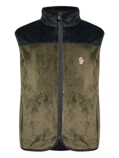 Moncler Grenoble Outwear Waistcoats In Green