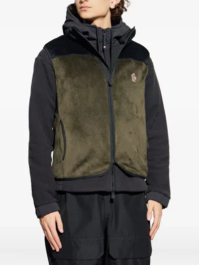 Moncler Grenoble Outwear Waistcoats In Green