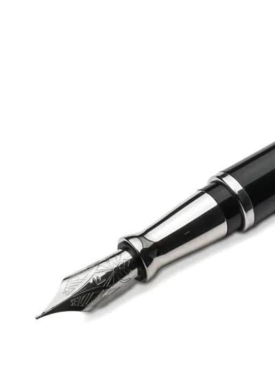 Pineider Avatar Ur Mini Fountain Engraved Pen In Black