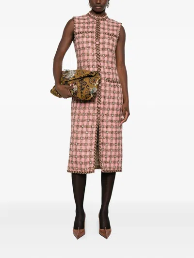 Giuseppe Di Morabito Tweed Check-pattern Dress In Multi