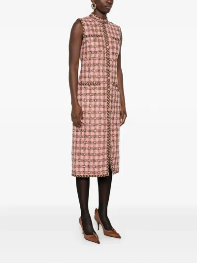 Giuseppe Di Morabito Tweed Check-pattern Dress In Multi